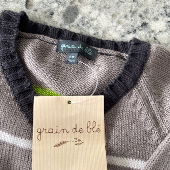 NWT grain de ble button sweater. Size 18 months - Picture 2 of 3